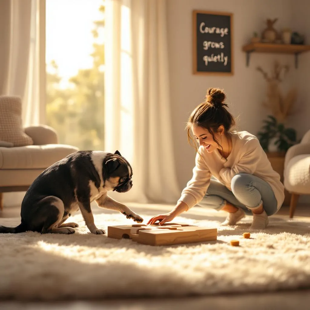 It Grows Confidence in Shy or Nervous Dogs