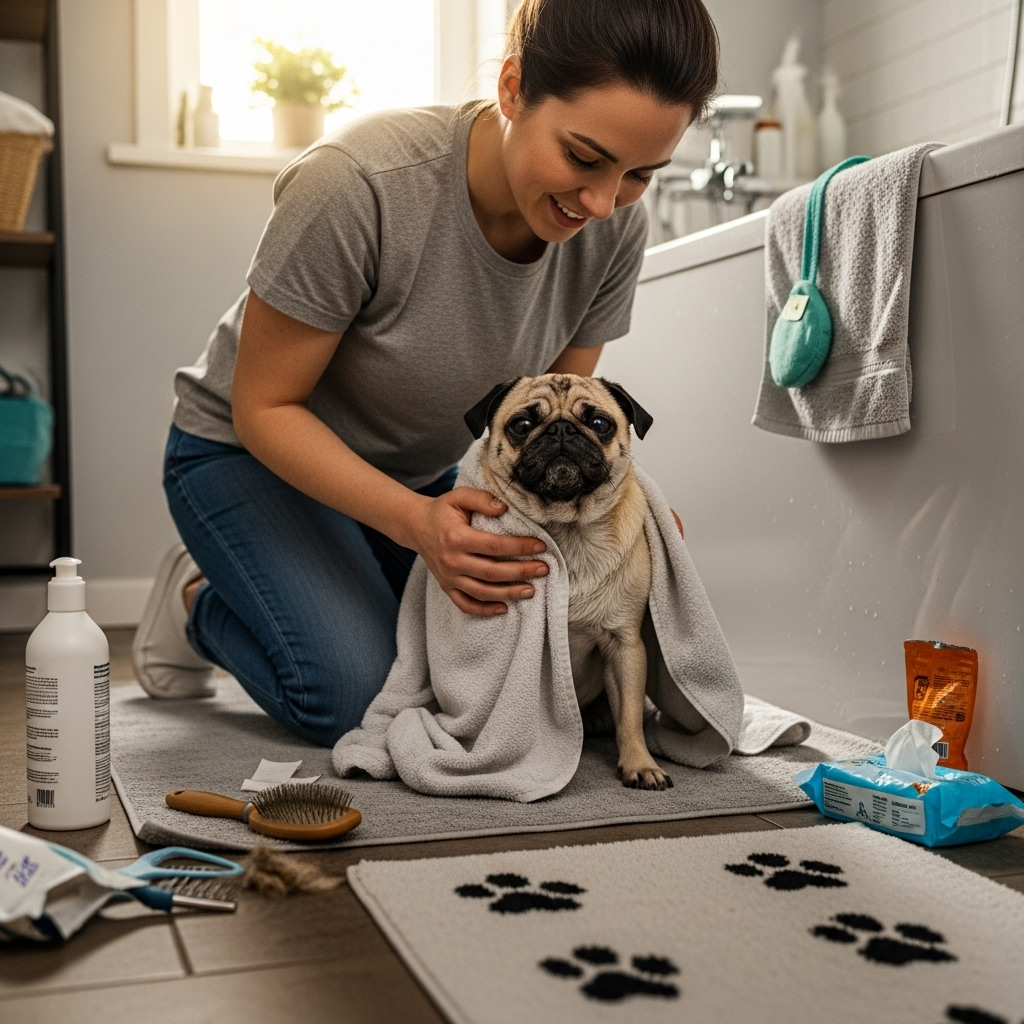 Real Talk: Grooming Pugs Is Messy and Beautiful