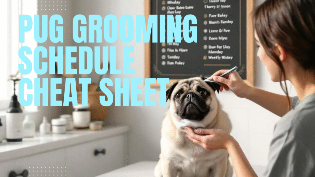 Pug Grooming Schedule Cheat Sheet