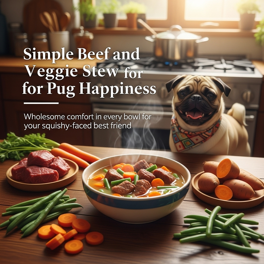 Simple Beef and Veggie Stew for Pug Happiness