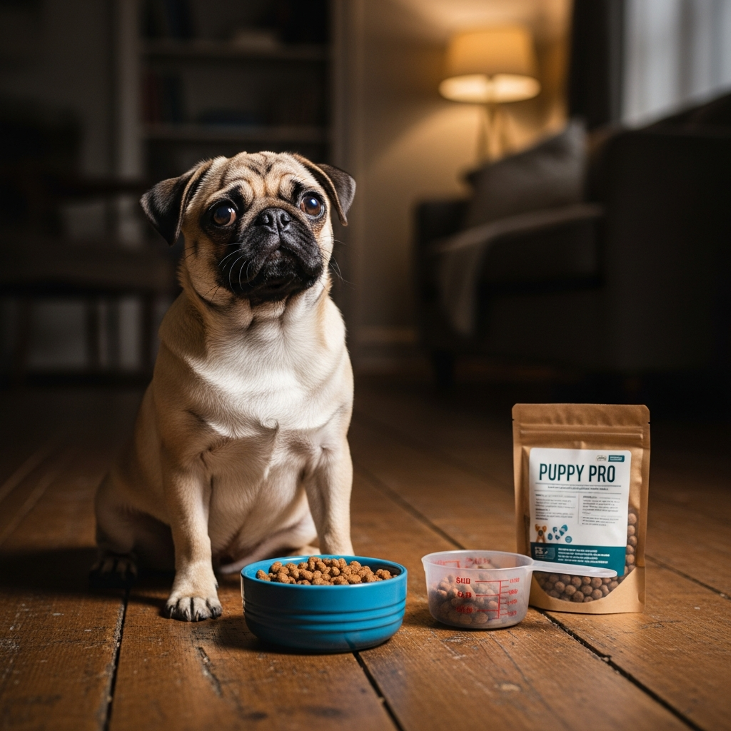 9. Nutrition and Diet Guidance for Your Pug Puppy Supportive Proper nutrition is crucial for pug puppies, whose small size, brachycephalic features, and propensity to gain weight require careful attention. Balanced Puppy Food Choose high-quality small-breed puppy food with real meat as the first ingredient. Avoid excessive fillers like corn, wheat, or soy. Protein supports muscle development, and fats provide energy for growing puppies. Portion Control Follow feeding instructions based on weight and age. Measure meals precisely, avoiding free-feeding, which can lead to obesity. Overweight pugs face joint stress and respiratory difficulties. Hydration Fresh water should always be available. Pugs are sensitive to heat and can become dehydrated quickly, so monitor intake and refill frequently. Treats and Rewards Use small, low-calorie treats during training. Save higher-value treats for reinforcing important commands or exceptional behavior. Keep treats under 10% of daily caloric intake. Avoid Human Food Certain foods like chocolate, grapes, onions, or fatty scraps can be toxic. Stick to vet-approved treats and a balanced diet to protect health.
