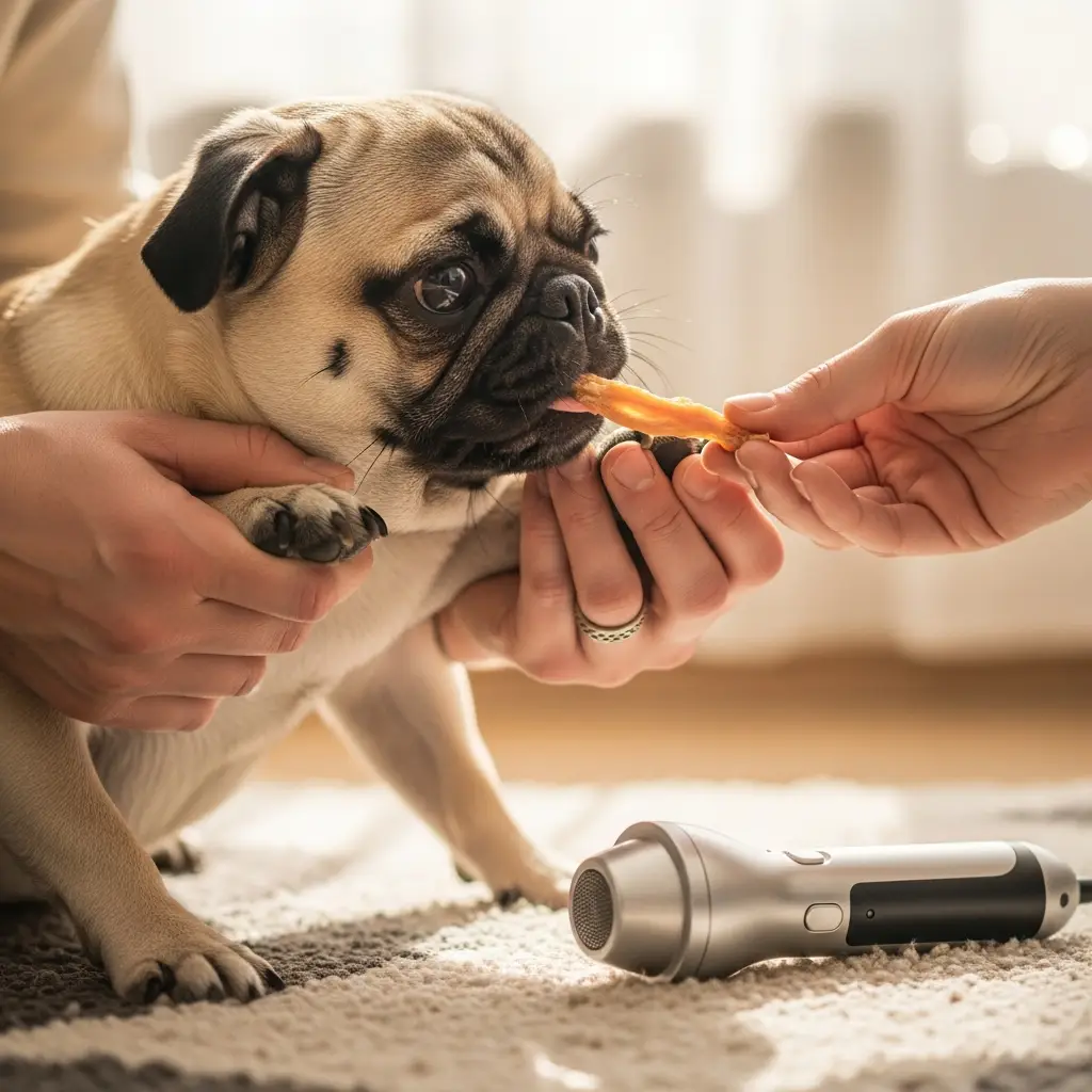 Some pugs enjoy grooming. Others resist it. Here are simple ways to make the routine smoother. Start young if possible. Keep sessions short. Offer treats for calm behavior. Speak softly and move slowly. Introduce tools one at a time. Use a non-slip surface to help your pug feel secure. End with a cuddle or praise. Building positive associations makes grooming less stressful.