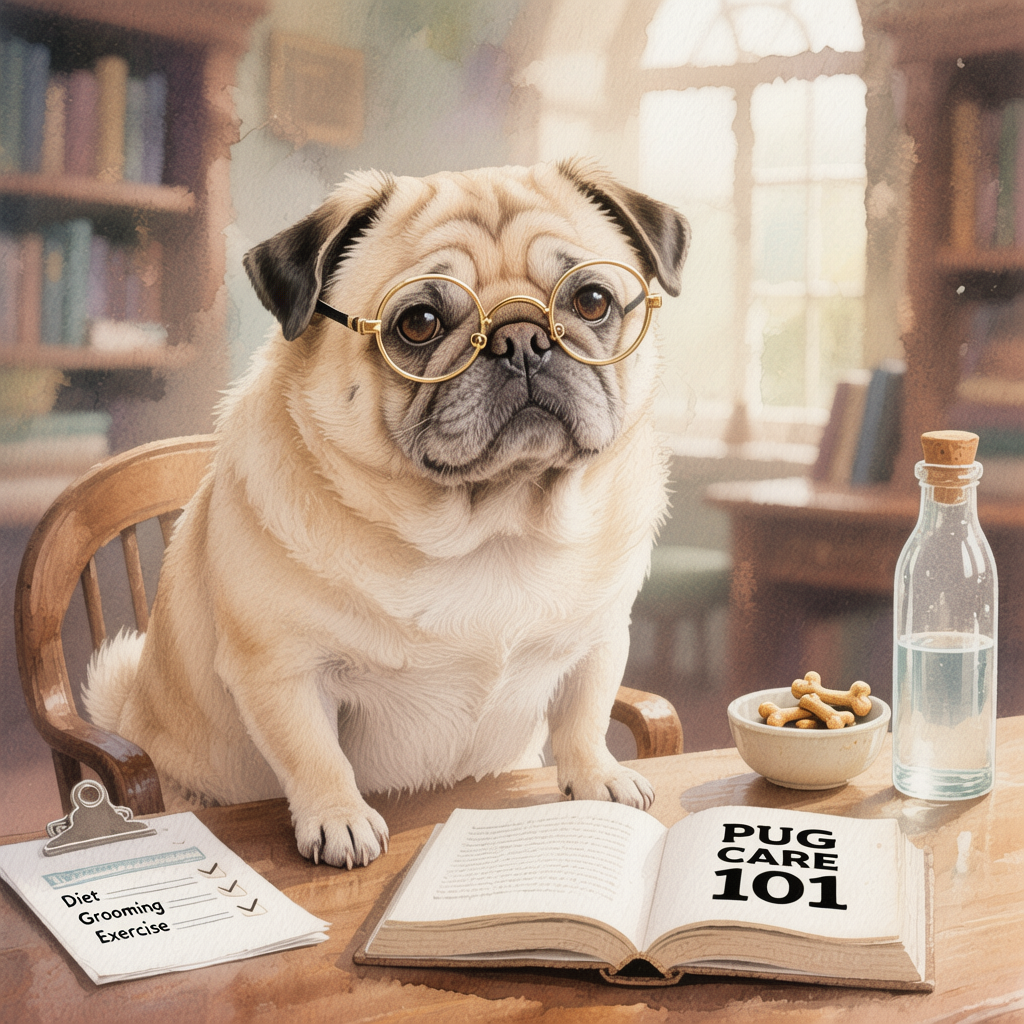 Pugs are often described as charming little clowns because of their playful behavior, goofy expressions, and big hearts. Anyone who has lived with a pug knows they have a way of making ordinary moments feel special. They follow you from room to room, tilt their head when you speak, and light up whenever you give them attention. It is easy to love them. At the same time, owning a pug is a real responsibility. Caring for them goes far beyond cuddles, toys, and an endless supply of treats. It requires understanding their unique needs and building daily habits that protect their health. Pug Care 101 is all about bringing those responsibilities into focus so that new pug owners and experienced owners can build confidence and knowledge. This begins with nutrition. Pugs are solid little dogs with strong muscle and a naturally sturdy frame. That adorable shape makes them look cute, but it also puts them at risk for weight problems if their food is not carefully managed. A growing pug needs nutrition that supports muscle strength, bone health, coat quality, and digestion. Once they reach adulthood, they need meals designed to maintain a healthy body weight and steady energy without adding unnecessary calories. Extra weight puts pressure on their joints and spine and makes their breathing issues worse. This is why the feeding stage is not something to guess about. Owners should take time to explore portion sizes, food quality, and feeding schedules that match both lifestyle and age. The best approach to pug feeding starts with a simple rule: quality over quantity. A balanced diet should contain a healthy source of protein, complex carbohydrates, omega fats, vitamins, and important minerals. Cheap foods may fill a stomach but offer little nutritional value. A good food plan supports their immune system, coat shine, stable weight, and overall mood. It even affects behavior. Dogs that lack proper nutrition may feel sluggish or irritable and may sleep more than they should. Pugs with a complete diet tend to show brighter energy and better play drive during the day. Beyond feeding, pug care requires attention to their breathing needs. The breed belongs to a group known as brachycephalic dogs, which means they have short noses and flat faces. These facial features create an adorable look, but they also place limitations on air intake. Owners should understand how to manage breathing challenges and how everyday decisions can make a big difference. Warm weather increases strain on the lungs. Hard exercise increases stress as well. Even simple excitement or anxiety can affect airflow. That is why owners need to notice breathing patterns. If your pug pants heavily during mild walks or snores loudly even when awake, this might be a signal to reduce activity or adjust routine. Breathing care also involves keeping indoor spaces cool and well ventilated. During hotter months, pugs should avoid staying outside for long periods. Long walks, fast running, or intense play can cause overheating. A healthy routine includes short activity sessions, frequent water breaks, and close supervision. Many pug owners learn to exercise their dog early in the morning or later in the evening when temperatures are lower. Some avoid places like beaches or parks during peak heat entirely. These decisions may seem small, but they protect the lungs and heart from unnecessary stress. Another major part of pug care relates to grooming, especially wrinkle care. The wrinkles on a pug’s face are one of their most lovable features. They make every expression funny and full of emotion. But these folds trap moisture and dirt, which leads to irritation if not cleaned regularly. Daily or near daily wipe downs protect the skin. A simple routine using clean cloth and safe cleanser can prevent fungal infection and unpleasant odors. Owners should lift each fold gently, clean between them, and make sure the area dries before the pug goes off to play. Skin health goes beyond wrinkle cleaning. Pugs can have sensitive skin, and they benefit from consistent grooming habits. Weekly brushing removes loose fur and spreads natural oils, which supports coat condition. It also gives the owner a chance to check for bumps, scratches, dry patches, or fleas. Bathing should be done occasionally rather than constantly because too much bathing strips away protective oils and dries the skin. When choosing products, gentle shampoos made for sensitive skin are usually the best option. Exercise routines also matter. Pugs love to run and play, but they tire quickly because their breathing system works harder than other dogs. The right exercise plan helps build strength, improves joint health, and prevents obesity. Daily walks are useful, but owners should watch their dog for any signs of distress. Slow walks are often better than fast runs. Play sessions in controlled spaces can be safer than long adventures outdoors. Simple games, such as fetch, tug, or indoor obstacle courses, offer stimulation without extreme strain. Mental exercise matters just as much as physical activity. Pugs are intelligent, emotional dogs. They enjoy puzzles, treat toys, scent games, and training sessions. Regular mental challenges prevent boredom and improve confidence. When a pug feels engaged, it shows in posture, tail wagging, and social comfort. Bored pugs may chew furniture, cry for attention, or become stubborn. Training can reduce these issues by giving them direction and purpose. Training itself is another pillar of pug care. Although pugs are known as smart dogs, they can be stubborn. They respond best to positive reinforcement. Treat rewards, praise, and consistent routines create trust. Training sessions also build communication between owner and dog. Knowing commands like sit, stay, come, and leave it can prevent accidents and improve safety. For example, teaching a solid recall command protects a pug from running into traffic or eating something harmful outdoors. Health checks are another important part of everyday care. Owners should develop a habit of observing their pug in detail. Notice how they walk, breathe, sleep, and interact. Concern may arise if movement changes or posture lowers. Check ears for redness or foul smell. Inspect paws and nails for discomfort. Look at the eyes. Pugs are famous for their large eyes, which can be injured easily through scratches, dryness, or infections. Early detection helps solve problems before they grow serious. Regular vet visits are necessary. Veterinary exams confirm weight status, dental condition, heart performance, and vaccination needs. Professional advice guides decision making and helps plan preventive care. Dental care also plays a central role. Pugs often develop plaque buildup because their teeth sit close together. Simple brushing routines, along with dental treats recommended by vets, can lower the risk of gum disease and pain. Speaking of pain, pugs sometimes hide discomfort. They may wag their tail or try to play even when something hurts. Owners who know their pug’s normal behavior are able to notice subtle changes. A pug who sleeps longer than usual or avoids stairs might be signaling joint issues. A pug who resists touch might be dealing with muscle strain or dental pain. Hydration also deserves attention. Because pugs breathe through an open mouth more often than long-nosed dogs, they lose more moisture. Plenty of water stations around the home and on walks reduce dehydration risk. Bowl cleanliness matters too. Dirty bowls can cause mouth irritation or bacterial growth. Comfort in daily living plays a role as well. The right dog bed supports joints and spine. Warm sleeping areas lower stress on breathing. Harness walking is usually safer than collar walking because collars put pressure on the neck and throat. A harness gives better control and reduces injury risk. Socialization is another part of complete care. Pugs enjoy human company and typically love being around other friendly dogs. Controlled social experiences build confidence and reduce fear-based reactions. Meeting new people, exploring new places, and learning how to handle sounds and movement help shape a balanced personality. Owning a pug also involves emotional connection. They need affection, time, and reassurance. They thrive in homes where owners sit with them, talk to them, and include them in everyday activities. Their loyalty grows when they feel understood and valued. All of these care elements come together to show that caring for a pug is not a single act but a collection of choices made every day. When owners pay attention to feeding quality, breathing comfort, wrinkle hygiene, physical routine, mental stimulation, and social emotional health, the result is a dog who thrives. A pug cared for in this way does not simply look cute on the outside. They glow with confidence, move with ease, and share a deeper bond with their family. With the right care, your pug will not only look adorable. They will have the energy to run, the comfort to rest, and the joy to express their personality for many years to come. The effort you put in now builds a foundation for a long, healthy life filled with companionship, laughs, and genuine love.