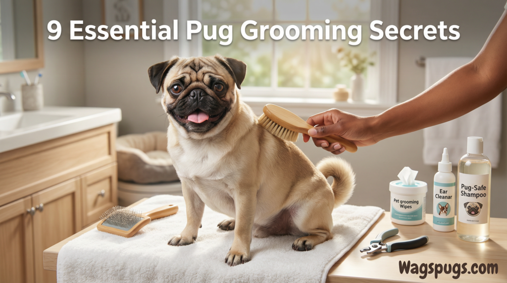 9 Essential Pug Grooming Secrets for a Healthier and Happier Pup  Pugs may be small in size, but their grooming needs are anything but tiny. In 9 essential pug grooming secrets for a healthier and happier pup, you will discover how a few mindful habits can make a world of difference for your wrinkly companion. From mastering the art of wrinkle cleaning to keeping their short coat shiny, trimming nails to the perfect length, and choosing the right tear-stain care, each tip is rooted in keeping your pug comfortable, clean, and full of life. Proper grooming is not just about appearance; it is about preventing health issues, boosting confidence, and strengthening that unshakable bond you share. By keeping these tips in mind, you will not only have a well-groomed pug but also a happier, healthier best friend who is prepared to walk through life with you. Pugs are tiny dogs with big personalities, and taking care of them involves much more than just feeding them, taking them for walks, and giving them cuddles. A pug's long-term health, emotional stability, and physical comfort are all greatly impacted by grooming. Compact bodies, short, dense coats, prominent eyes, and deep facial wrinkles are just a few of their distinguishing features that call for regular, meticulous care that goes well beyond infrequent maintenance. Making your pug appear flawless for pictures is not the goal of grooming. It has to do with connection, comfort, and prevention.