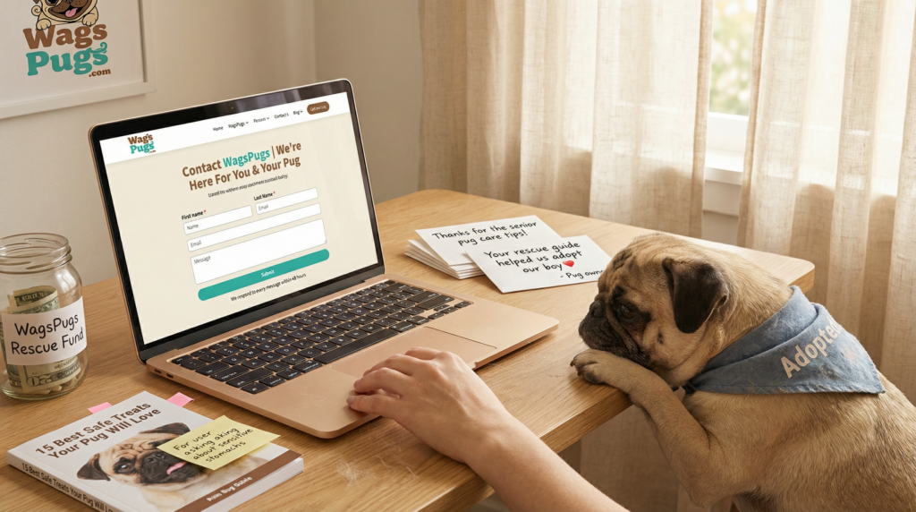 Contact WagsPugs Thank you for your interest in WagsPugs. We appreciate honest communication and are always delighted to hear from our partners, readers, and pug lovers. If you have questions about our content, need general support, wish to collaborate professionally, or have a media-related inquiry, please feel free to reach out using the contact information below. Get in Touch Email: wagspugs@gmail.com We aim to respond to all legitimate inquiries in a timely and professional manner. What You Can Contact Us About You may contact WagsPugs regarding: General questions about our website or published content Feedback, suggestions, or corrections related to our articles Professional collaboration or partnership opportunities Media, press, or interview requests Advertising or sponsorship inquiries Technical issues related to website access or usability Please note that WagsPugs does not provide emergency veterinary services. For urgent medical concerns, always consult a licensed veterinarian. Transparency and Trust WagsPugs is committed to ethical communication and responsible publishing. Any inquiries related to advertising, sponsored content, or affiliate partnerships are reviewed carefully to ensure they align with our values of transparency, animal welfare, and responsible Pug ownership. Our Commitment to Our Community We believe trust is built through accessibility and honest communication. Providing clear contact information allows us to better serve our audience and continuously improve the quality of our platform. Thank you for being part of the WagsPugs community. We appreciate your support and look forward to connecting with you.