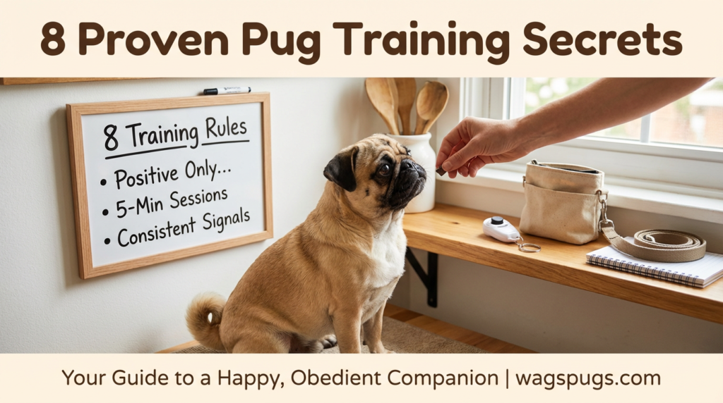 8 Proven Pug Training Secrets for a Well-Behaved and Happy Pup Training a pug can be a delightful mix of patience, humor, and consistency, and with these 8 proven pug training secrets, you will have the tools to shape your little companion into a well-behaved and joyful member of the family. From mastering basic commands with positive reinforcement to tackling stubborn streaks with gentle persistence, each tip is designed to work with a pug’s playful yet determined nature. You will learn how to make training sessions fun, short, and rewarding so your pug stays engaged, as well as how to address common challenges like barking, leash pulling, or housebreaking. By keeping these tips in mind, you will not only teach your pug how to behave, but you will also build trust, deepen your relationship, and make your home a happier place for you both. Love your pet they will give you more. 