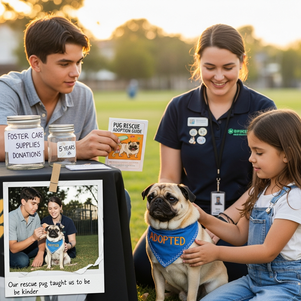 6. How Adoption Stories Inspire Lifelong Compassion There are many poignant moments in the world of pug rescue that leave adopters, volunteers, and supporters with enduring memories. One of the most powerful elements in any adoption story is the transformational journey from uncertainty to security. Many families say their rescued pug teaches them more about patience, empathy, and unconditional love than they ever expected. These stories inspire lifelong compassion because they demonstrate how ordinary individuals can create incredible change simply by choosing adoption. 1. A new beginning for frightened dogs When a frightened or neglected pug arrives in a loving home, the change can be dramatic. Dogs that once trembled from fear sometimes learn to relax within weeks. Soft beds, gentle voices, and calm environments help rebuild confidence. Many adopters describe the first time their rescued pug feels comfortable enough to sleep peacefully as a moment filled with emotional significance. That peaceful rest is the result of multiple caring steps taken by dog shelters, rescue groups, and foster families along the way. 2. Teaching responsibility and empathy Rescued dogs often teach valuable lessons that extend far beyond the home. Children who grow up with adopted pets develop empathy and an understanding of compassion that influences them for life. Families learn the importance of responsible care, routine veterinary visits, and the significance of adopting instead of purchasing puppies from irresponsible breeders. These lessons ripple outward, encouraging neighbors and friends to consider rescue as well. 3. Why storytelling matters Sharing adoption stories helps spread positive awareness about pug rescue. When published on websites, social media, or rescue newsletters, these stories reach individuals who may not have realized how desperate the need is. Emotional storytelling encourages donations, volunteer sign-ups, and additional adoptions. A single touching story that motivates people to take action is often the first source of information about breed-specific rescue. 4. Public support for rescue organizations Adoption stories also strengthen public support for rescue organizations. When communities witness the life-changing work performed by volunteers and veterinarians, they become more dedicated to helping these missions thrive. This increased awareness leads to greater financial support, improved rescue operations, and additional medical resources. Dog shelters benefit from this support because it eases the burden of caring for animals with complex needs. 5. Creating lasting legacies Long after the adoption is complete, a lot of adopters still support pug rescue. Some become volunteers, donors, or foster families. Others create fundraising campaigns or awareness events to help other Pugs in need. Adoption often ignites a lifelong commitment to animal welfare. People who were once unaware of the issues surrounding brachycephalic breeds become active advocates for responsible ownership and ethical rescue practices. 6. The emotional payoff The emotional connection formed between a rescued pug and its adopter is powerful and meaningful. These dogs often show incredible gratitude and affection. Their playful personalities return, their health improves, and their trust deepens every day. Watching this transformation reminds families that second chances truly matter. Adoption does not just save a life. It restores happiness and brings love into the world in a way that is uniquely joyful and inspiring.